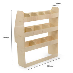 Renault Kangoo Maxi L2 (Maxi) 2008-21 Passagierszijde Bestelwagenrekken - Afbeelding 5