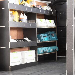 Volkswagen Transporter T7 L1 (SWB) 2025+ Fenolplaat Drievoudige Bestelwagenopbergsystemen - Afbeelding 3