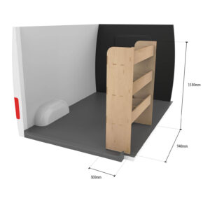 Nissan Primastar L1 2001-14 Passagierszijde Bestelwagenrekken - Afbeelding 10