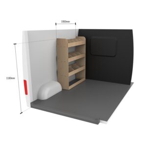 Nissan Primastar L1 2001-14 Bestuurderszijde Bestelwagenrekken (voor) - Afbeelding 10