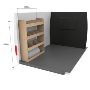 Mercedes Vito L3 2003+ Bestuurderszijde Bestelwagenrekken (achter) - Afbeelding 8