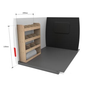 Mercedes Citan L3 (Extra Lang) 2013-21 Bestuurderszijde Bestelwagenrekken (achter) - Afbeelding 10