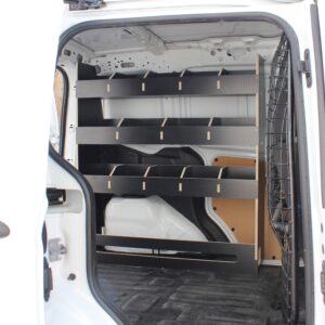 Ford Transit Courier L1 2014-23 – Bestelwagenrek met vakken bestuurderszijde, fenolplaat - Afbeelding 2